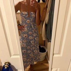 Abercrombie floral midi dress NEW